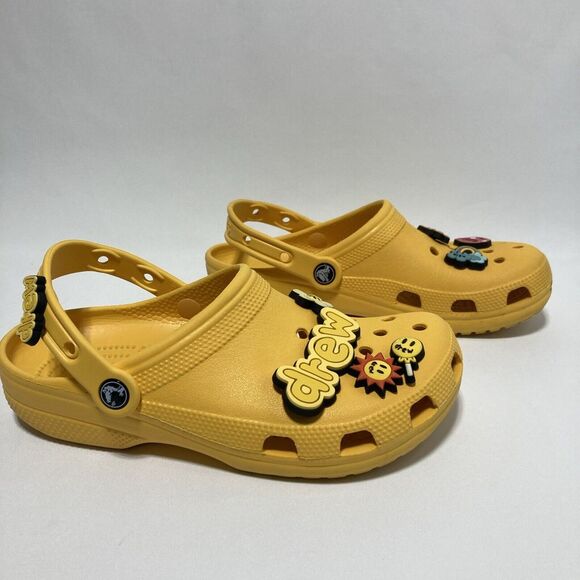 Crocs x Justin‎ Bieber x Drew House Yellow Classic Clog Shoe Size M6 W8 Slip On - Picture 7 of 15